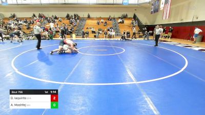 215 lbs Consi Of 4 - Dominic Iaquinto, Green Farms Academy vs Adam Mashfej, Wayne Hills