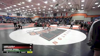 165 lbs Cons. Round 2 - Emmanuel Zepeda, Nebraska Wesleyan University vs Jared Gumila, North Central (IL)