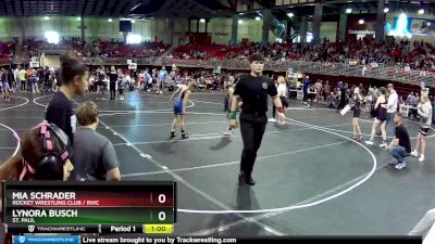 73 lbs Cons. Round 2 - Mia Schrader, Rocket Wrestling Club / RWC vs Lynora Busch, St. Paul