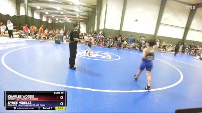 67 lbs Cons. Round 1 - Charles Woods, FordDynastyWrestlingClub vs Kyree Mirelez, Thunder Mountain Wrestling Club