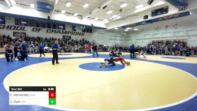 109 lbs Consi Of 16 #1 - Ezekiel Hernandez, Oakdale vs Chase Dyer, Bixby (OK)