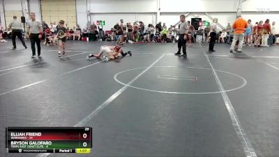 105 lbs Round 3 (4 Team) - Elijah Friend, Warhawks vs Bryson Galofaro, Terps East Coast Elite