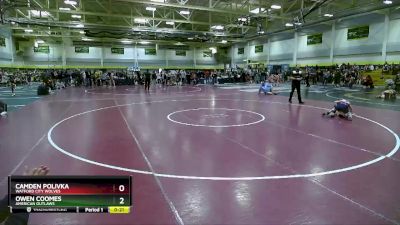 65 lbs Cons. Round 5 - Camden Polivka, Watford City Wolves vs Owen Coomes, American Outlaws