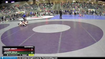 119 lbs Quarterfinal - Parker Abbott, Gresham vs Jackson Walls, Penninsula Wrestling Club