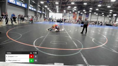 132 lbs Rr Rnd 2 - Ethan Croom, Team Dynamic vs Seth Merryman, 84 Athletes Red