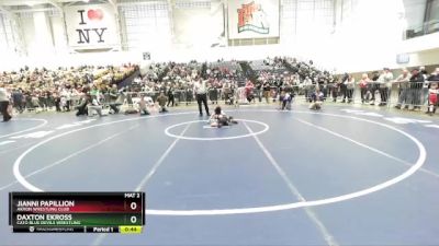 61 lbs Cons. Round 3 - Jianni Papillion, Akron Wrestling Club vs Daxton Ekross, Cato Blue Devils Wrestling