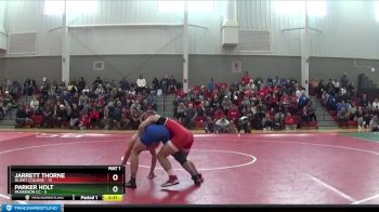 157 lbs Finals (2 Team) - Parker Holt, Muskegon CC vs Jarrett Thorne, Olivet College