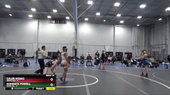 92 lbs Round 5 (6 Team) - Caleb Kosko, Rebellion vs Dominick Powell, River WC