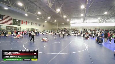 70 lbs Semifinal - Hayven Morrill, South Sevier vs Aisea Tabakece, Sublime Wrestling Academy