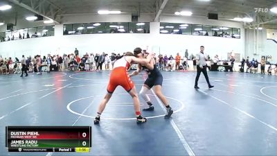 155 lbs Champ. Round 2 - James Radu, Wrestling Factory vs Dustin Piehl, Michigan West WC