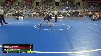 113 lbs Round 1 - Brody Michaelsohn, #3 South Border vs Brady Peterson, Central Cass