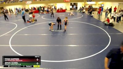 74 lbs Cons. Semi - Simon Scheel, Pinnacle Wrestling Club vs Titan Kappers, Stillwater Area Wrestling