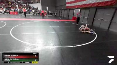 77 lbs Quarterfinal - Hazel Holden, Wisconsin Rapids vs Brinley Mlsna, Cashton