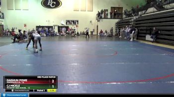 170 lbs Placement Matches (8 Team) - Daishun Powe, Gardendale Hs vs Cj Mickle, McAdory High School