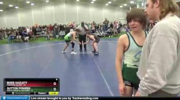 125 lbs Round 1 (6 Team) - Sutton Powers, South Dakota Lightning vs Bode Hazlett, Montana Silver