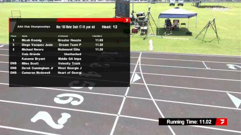 Youth Boys' 100m, Prelims 13 - Age 17-18