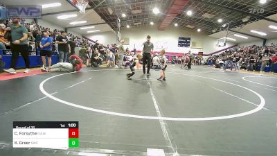 37 lbs Round Of 16 - Caliber Forsythe, R.A.W. vs Kottyn Greer, Salina Wrestling Club