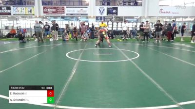 E-139 Mats 13-16 8:00am lbs Round Of 32 - Eddie Radecki, DE vs Anthony Orlandini, PA