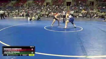 220 lbs Placement Matches - Ashton Peterson, #3 South Border vs Bowden Hasbrouck, #4 Hettinger/Scranton