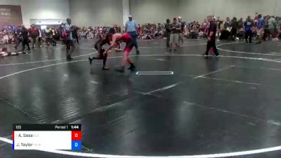 125 lbs Quarterfinal - Alexander Sosa, Florida vs Javin Taylor, Youth Impact Center Wrestling Club