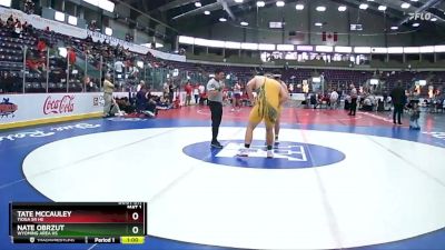 285 lbs Cons. Semi - Tate McCauley, Tioga Sr HS vs Nate Obrzut, Wyoming Area Hs