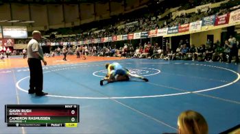 132 lbs Semifinals (16 Team) - Gavin Rush, Butler HS vs Cameron Rasmussen, Riverbend