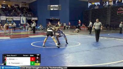 120 lbs Cons. Round 1 - Chris Thompson, Eastside vs Jerry Simon, Deep Run