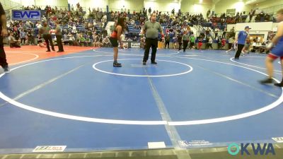 120 lbs Quarterfinal - Hazen Crank, R.A.W. vs Terico Leslie, Tulsa North Mabee Stampede