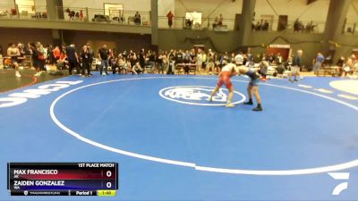 113 lbs 1st Place Match - Max Francisco, AK vs Zaiden Gonzalez, WA