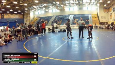 170 lbs Round 5 (8 Team) - Jason McCleod, Bomb Squad vs Nicholas Owens, Big Man Wrestling