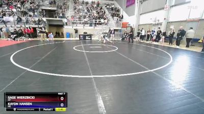 115 lbs Cons. Round 4 - Sage Wierzbicki, MT vs Kaydn Hansen, ME