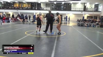 130 lbs Round 3 (16 Team) - Nichole Moore, McKendree vs Samantha Chaon, Northern Michigan University