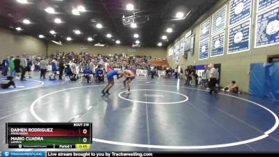 126 lbs Cons. Round 3 - Daimen Rodriguez, Atascadero vs Mario Cuadra, Lompoc