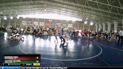 45 lbs Quarters & Wb (16 Team) - Kannon King, Team Oregon vs Kayson Calkins, Green River