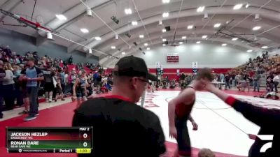 80-88 lbs Round 5 - Jackson Hezlep, Eaglecrest WC vs Ronan Dare, Bear Cave WC