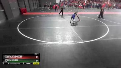 45 lbs Semifinal - Caden Senzig, LAW vs Cohen Schroeder, Askren Wrestling Academy