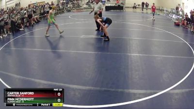 90 lbs Round 5 (6 Team) - Carter Sanford, Indiana Blue vs Finn McDermott, Illinois Gold