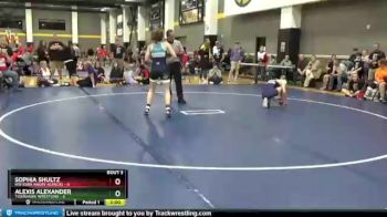 106 lbs Round 3 (3 Team) - Sophia Shultz, NW Iowa Angry Alpacas vs Alexis Alexander, TigerHawk Wrestling