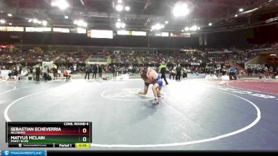 220 lbs Cons. Round 6 - Matyus McLain, Priest River vs Sebastian Echeverria, Hillsboro