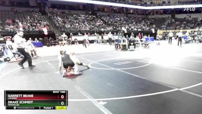 120 Class 1 lbs Quarterfinal - Garrett Beane, Lathrop vs Drake Schmidt, Versailles