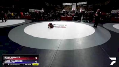 84 lbs Semifinal - Royce Amavizca, Wolf Pack WC vs Jacob Maldonado, Rough Rider W.C.