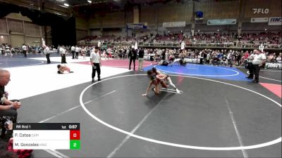 123 lbs Rr Rnd 1 - Piper Catoe, Capital City Jr Wrestling vs Mya Gonzales, Kingdom WC