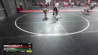 130 lbs Cons. Round 2 - Nolan Ferrell, Askren Wrestling Academy vs Andrew Handeland Jr, Pewaukee Youth Wrestling