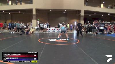 132 lbs Cons. Round 4 - Douglas Phillips, IL vs Carson Cheek, OK