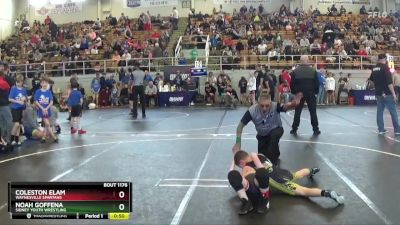 72 lbs Quarterfinal - Noah Goffena, Sidney Youth Wrestling vs Coleston Elam, Waynesville Spartans