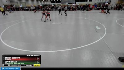 114 lbs Champ. Round 3 - Brody Schmitt, Nebraska vs Devin Ehler, Storm Youth Wrestling Club