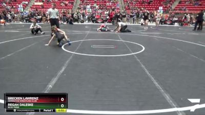 61 lbs Quarterfinal - Brecken Lawrenz, Herington Wrestling Club vs Regan Daleske, Blue Pride