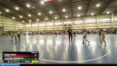 70 lbs Cons. Round 4 - Anthony Bobadilla, Aviator Wrestling Club vs Avery Singh, Westlake