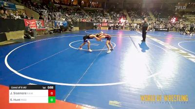 90 lbs Consi Of 8 #2 - Jett Sisemore, R.A.W. vs Slayden Hunt, Prodigy Wrestling