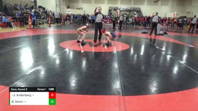 66 lbs Cons. Round 3 - Jaxon Anderberg, Saint Peter vs Bennett Davis, Pinnacle